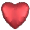 Folieballon hart satin sangria (43cm)
